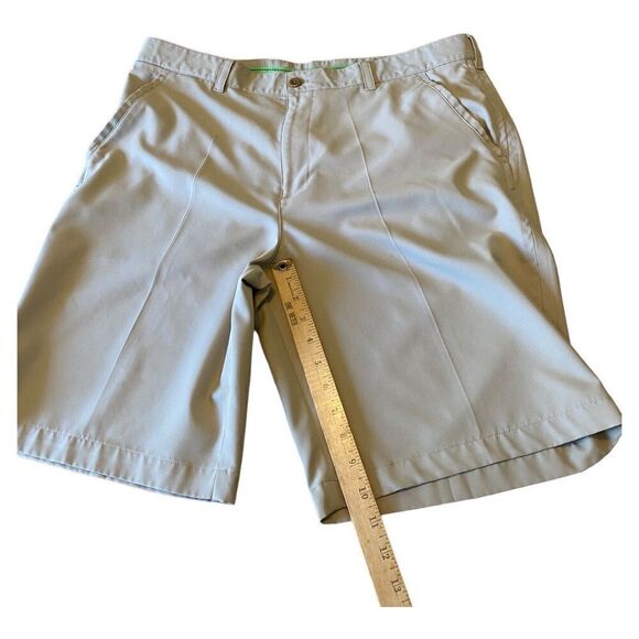 Mens Size 38 Izod Golf Shorts Tan - Picture 8 of 9